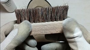 Vans with suede brush