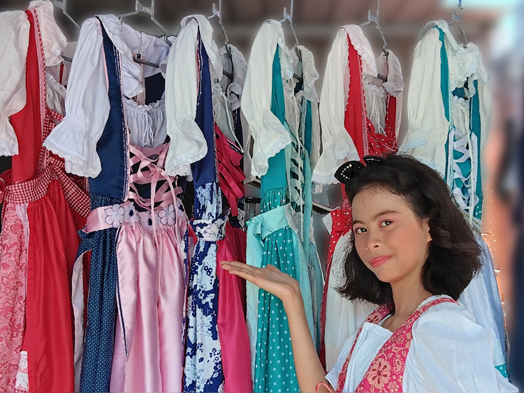 Oktoberfest dirndl-style dresses