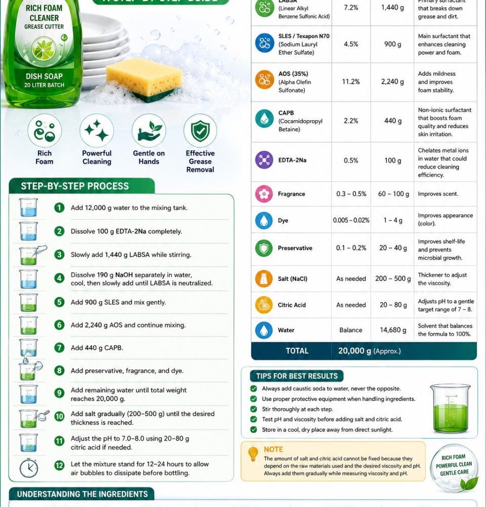 Best dish soap formula for grease removal
